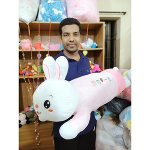 Fruit Rabbit pillow doll bed plush toys children birthday gift