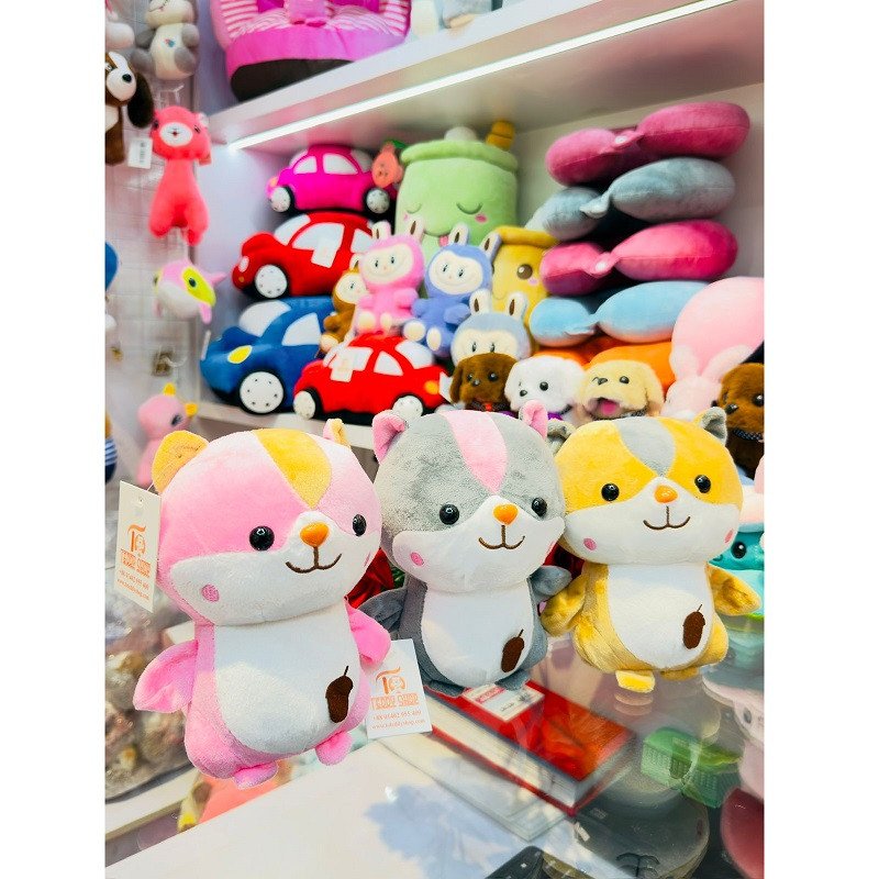 Squirrel Plush Toys Stuffed Doll Cartoon Animal Birthday Gift for Kids