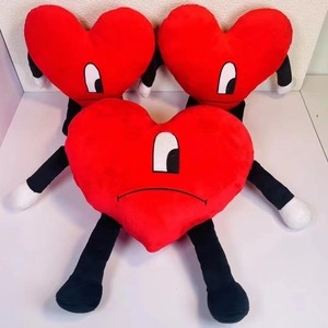 Cute Plush Red Heart Plushies Doll Toy Gifts for Lover