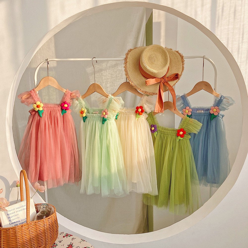 Summer dresses new style baby princess dress, children's skirt, sleeveless tulip skirt