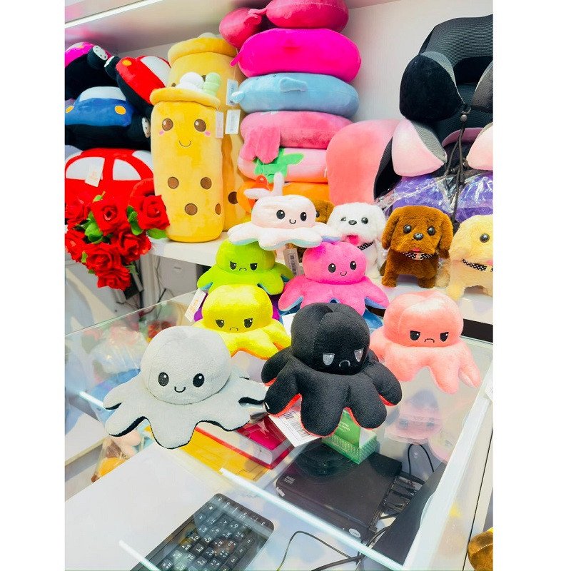 Flip octopus expression Mood Swing Soft Doll