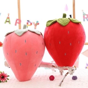 Cute Strawberry soft plush fruit toy Strawberry plants decor kids gift