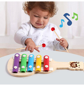 Kids Wooden 5-Note and 8-Note Xylophone Musical Toys