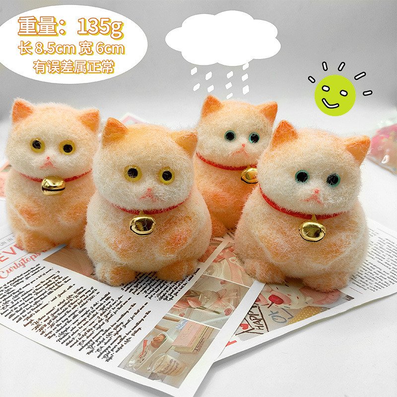 Stress Relief Squeeze Toys Small Size Cat Anxiety-reducing Squishy Novelties for Gifts