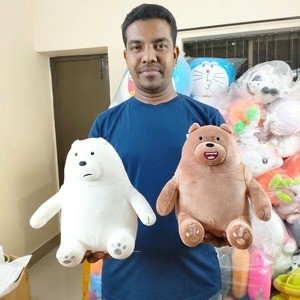 Cute Three Bears Doll Polar Bear Panda Doll Plush Toy