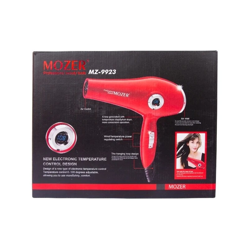 Mozer MZ-9923 New Electronic Temperature Control Hair Dryer