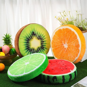 3D Print Fruit Cushion Round Pillow Creative Home Decor Pillow