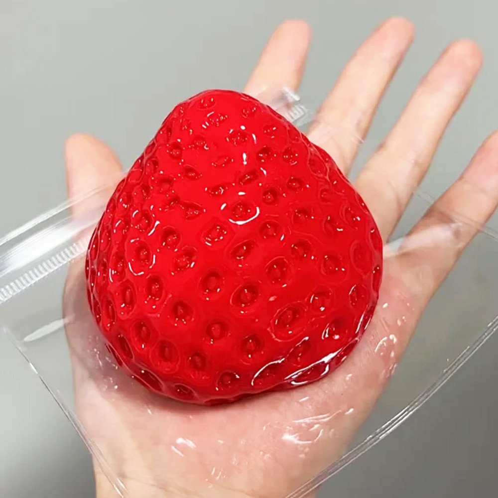 Stress Relief Squeeze Toys Small Size Strawberry Squishy Novelties for Birthday Gifts