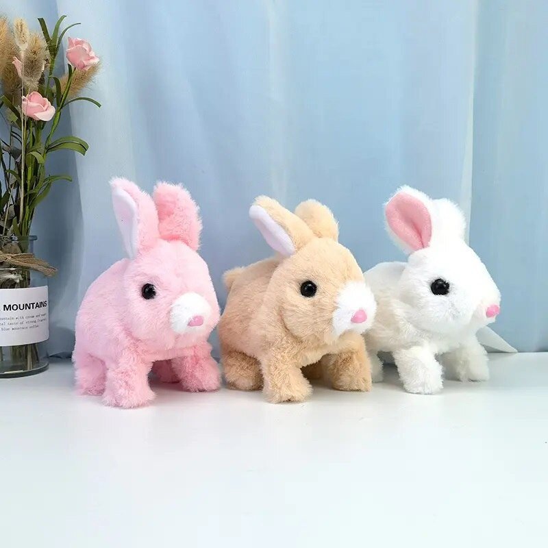 Walking Rabbit Plush Toys Electric Chicks That Jump and Move Toys