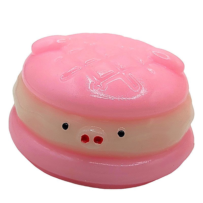 Stress Relief Squeeze Toys Small Size Burger Anxiety-reducing Squishy Novelties for Gifts